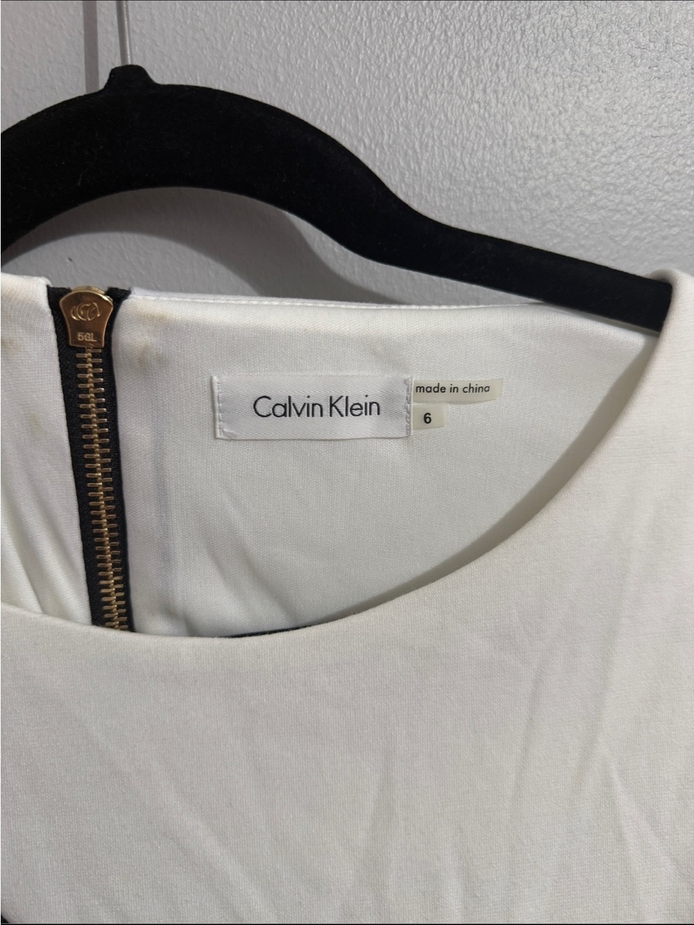 Calvin Klein Dress Womens 6 Career Belted Waist Modest Office Zip Back Work - Picture 4 of 8